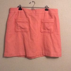 Baby pink mini skirt